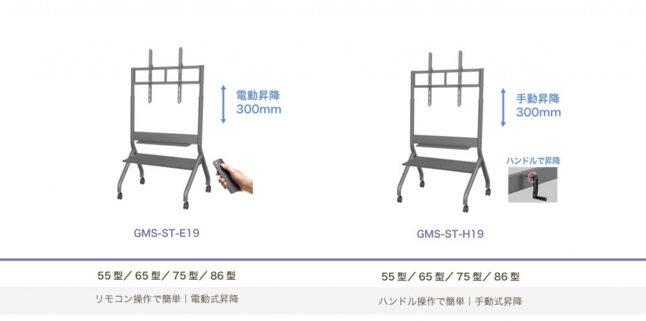 ディスプレイスタンド ProColor・mimio Smart Display用スタンド